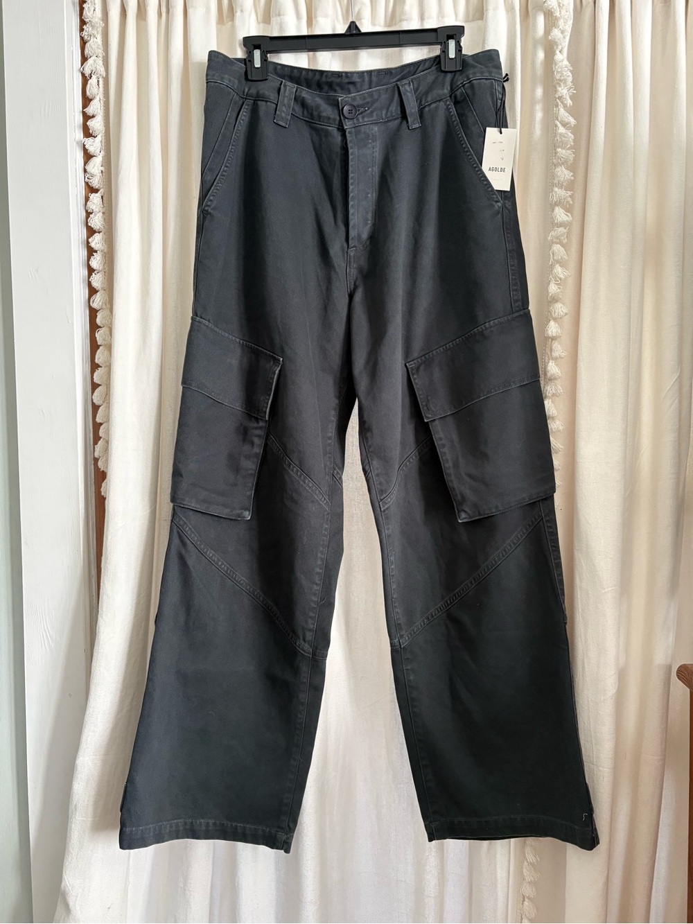 NWT AGOLDE Wilson Cargo Pants Charred Cedar Size 32